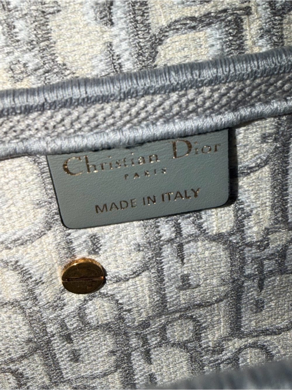 Dior oblique gray Jacquard Saddle medium - Picture 6 of 15